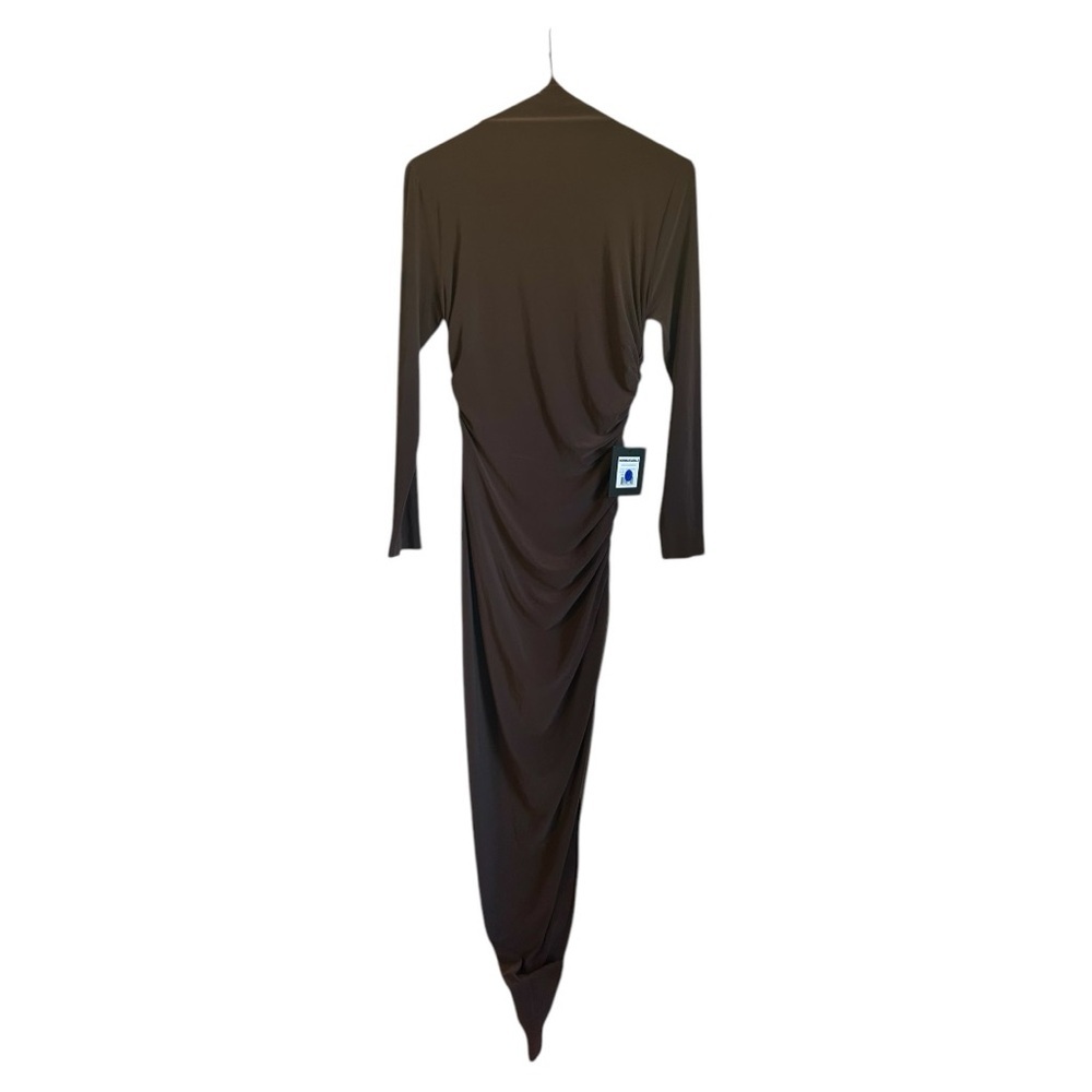 Norma Kamali Brown Asymmetrical Dress - Picture 3 of 13